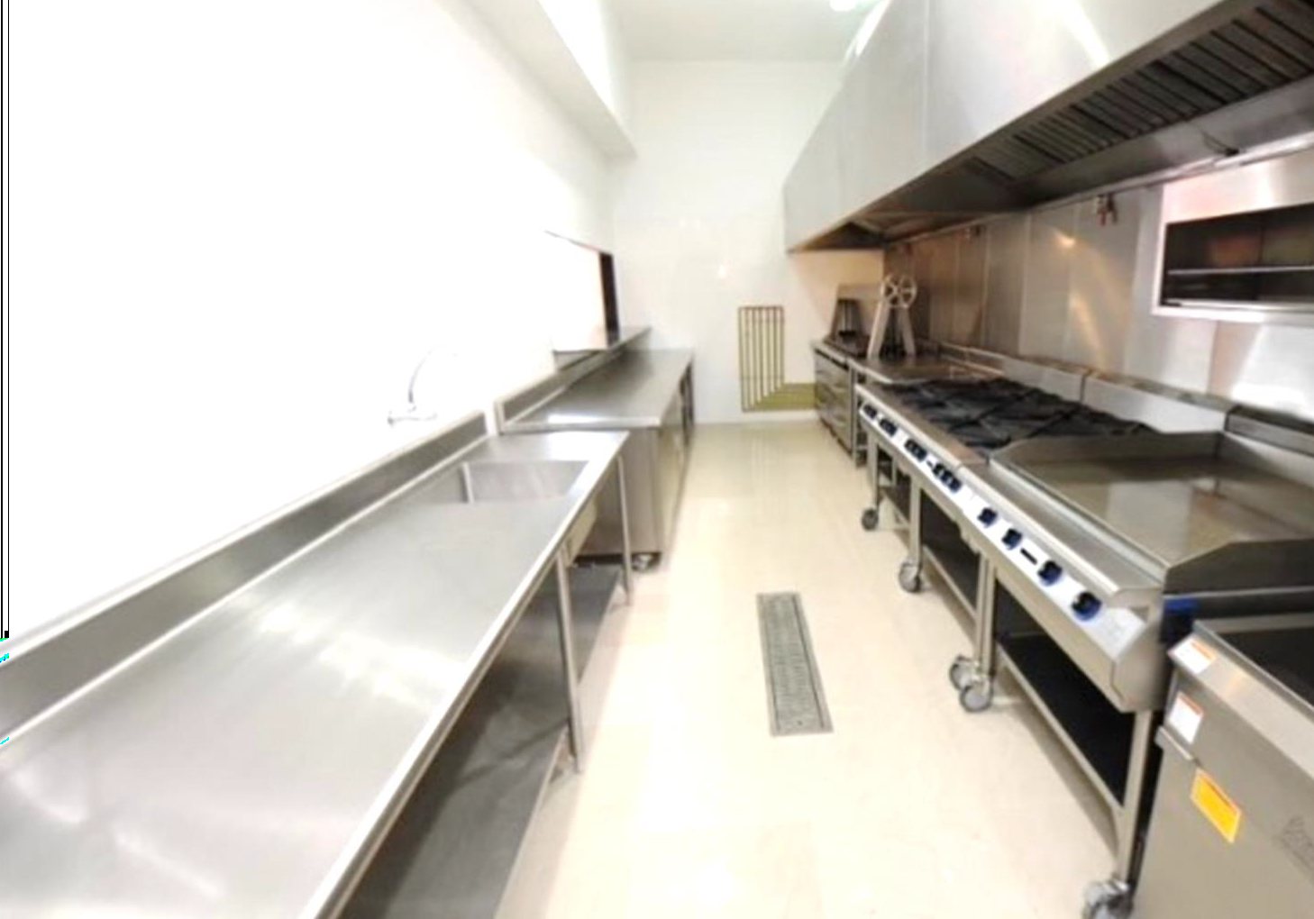 Cocina modular en acero inoxidable